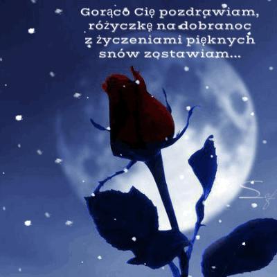 Różyczka i wierszyk na dobranoc